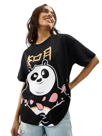 Buy The Souled Store Official Kung Fu Panda: Wisdom Short Sleeve Round ...