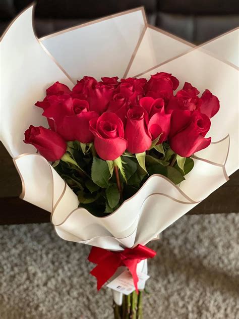 24 Red Bouquet in La Puente, CA | Blue House Flowers