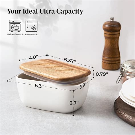 DOWAN 6.5 Large Butter Dish - Ceramic Butter Dish India | Ubuy