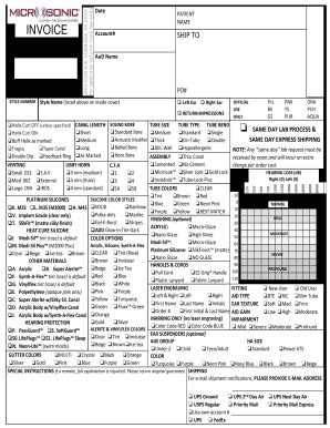 Microsonic Order Form - Fill Online, Printable, Fillable, Blank | pdfFiller