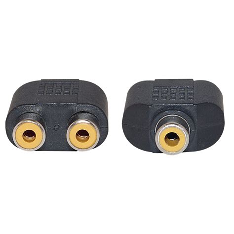 CableWholesale 2 RCA Female/1 RCA Female Audio Adapter (30R1-03400 ...