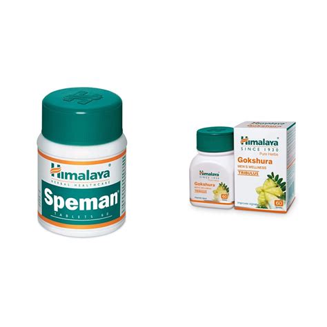 Buy Himalaya Gokshura, 60 Tablets & Himalaya Speman Tablets - 60 ...