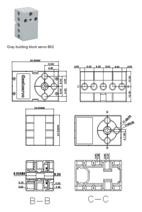 Yahboom Micro:bit Building Block Motors & Servos – A01, Gray, B02 – REES52