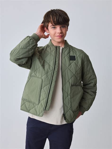 Buy Baker by Ted Baker Sage Green Quilted Jacket from Next India