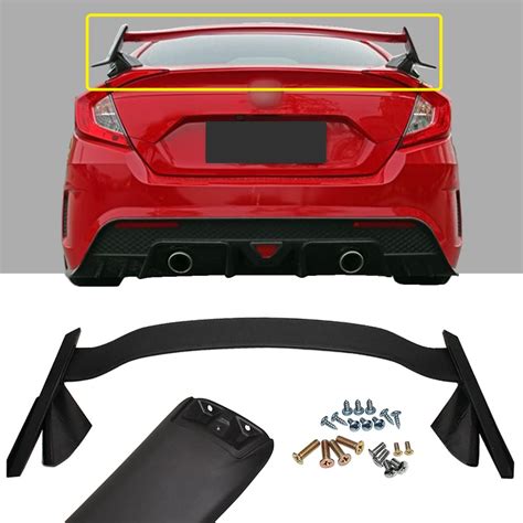 Zxmoto Trunk Spoiler Wing Abs Matte Black Rear Spoiler Wing ...