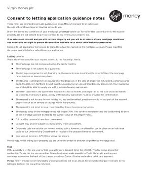 Fillable Online Consent to letting application guidance notes Fax Email ...