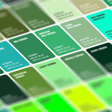 Bright Green Color Names