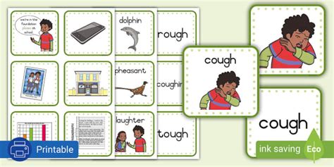 Grade 3 Phonics: gh ph (f): Flash cards