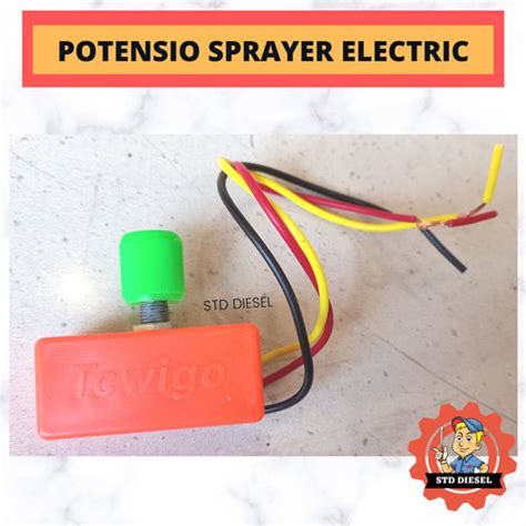 Jual POTENSIO WATER PUMP POMPA AIR 12 VOLT SPRAYER ELEKTRIK BIG BODY ...