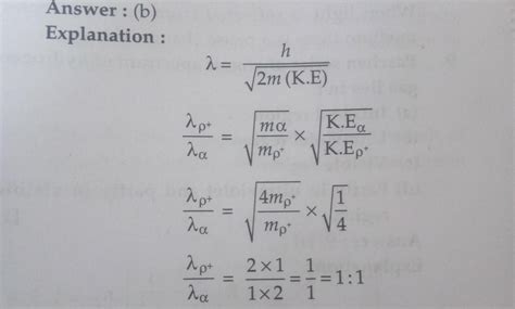 Q}☑The kinetic energy of a proton and that of an alpha- particle are ...