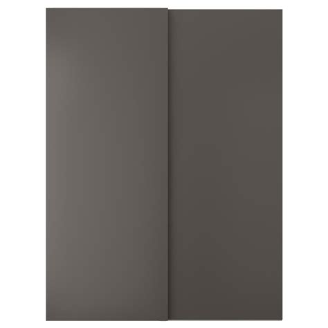 HASVIK pair of sliding doors, dark grey, 150x201 cm (59x791/8") - IKEA