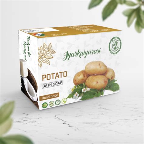 Buy Iyarkaiyarasi | 100% Pure Coconut Oil Handmade Potato Bath Soap ...