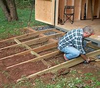 Image result for Building a Ramp for Shed