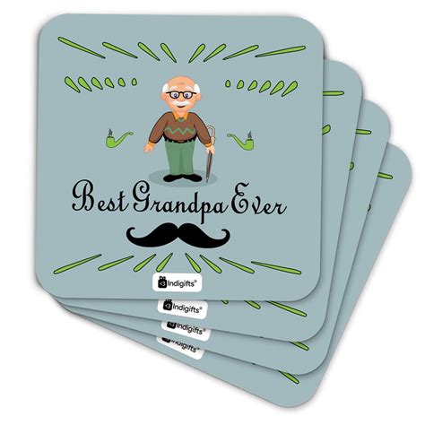 Indigifts IA Grand Parents Gift Best Grandpa Ever Quote Comic Folk ...