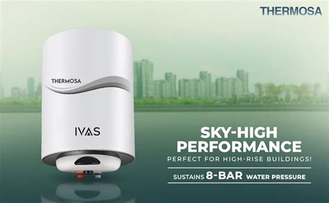 Buy IVAS Thermosa 6 L Storage Water Heater, BEE 5 Star, ISI, 2000 W ...