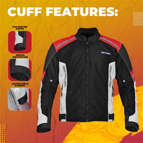 Allextreme TURBO Riding Jacket Mesh Cafe Racer Jackets Motorcycle ...