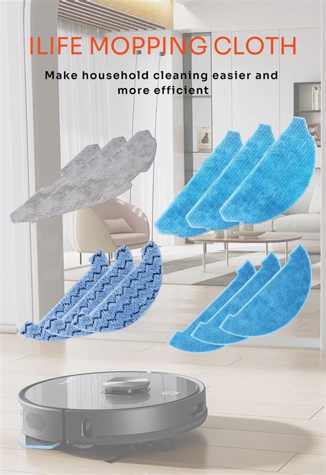 ILIFE A20/A20 Pro/T20s/T20s Pro Mopping Clothes for Vacuum Mop Combo