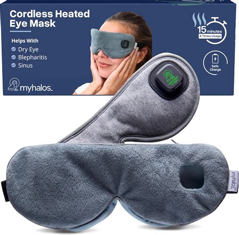 Amazon.com: MyHalos Cordless Heated Eye Mask for Dry Eyes ...