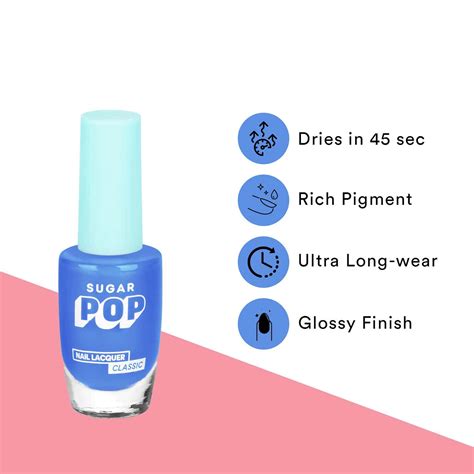 Buy SUGAR POP NAIL LACQUER 06 BLUE FOR YOU Online & Get Upto 60% OFF at ...
