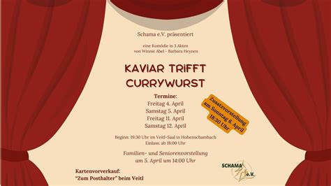 Theater in Schama - "Kaviar trifft Currywurst", Hohenschambach ...