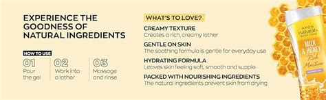 Buy Avon Naturals Milk and Honey Shower Gel, 200ml Online at Low Prices ...