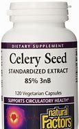 Image result for Celery Seed Standardized Extract 120 Veg Capsules%2C Natural Factors