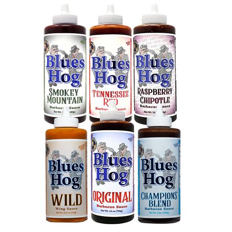 Blues Hog BBQ Sauce 6 Pack: Six Sauces, Every BBQ Style