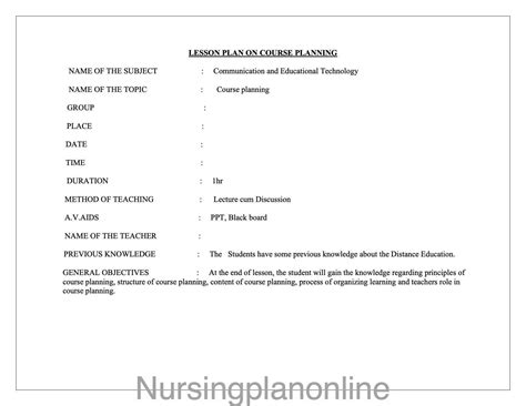 Lesson Plan Course Planning: Enhance Your Teaching Strategy Effectively ...