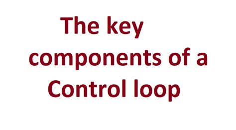 Image result for Control Loop Elements