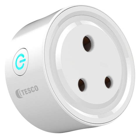 TESCO Smart Wifi Mini Plug Fire Retardant Plastic Socket Switch, No ...