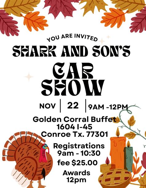 Shark and Sons & Golden Corral Car Show, Golden Corral Buffet & Grill ...