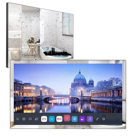 Buy elecsung 32 inch 4K UHD Smart LED Mirror TV (ATSC) Tuner, IP65 ...
