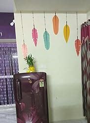 Buy Rawpockets Decal ' Multi-Color Feather' Multi-Color Large Size Wall ...
