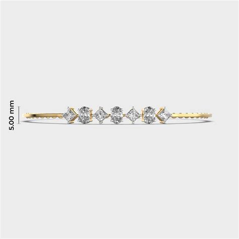 Buy Geometric Appeal Diamond Bracelet At Jewelbox