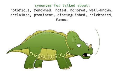 More 560 Talked about Synonyms. Similar words for Talked about.