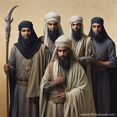 Rashidun Islamic Caliphate Portraits | Stable Diffusion Online