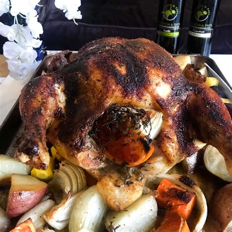 Roasted Chicken with Veggies and Grapefruit » My Curated Tastes