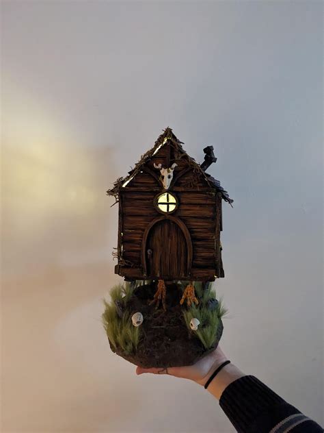 Light up Baba Yaga hut I scratch built for my mom : r/questforglory