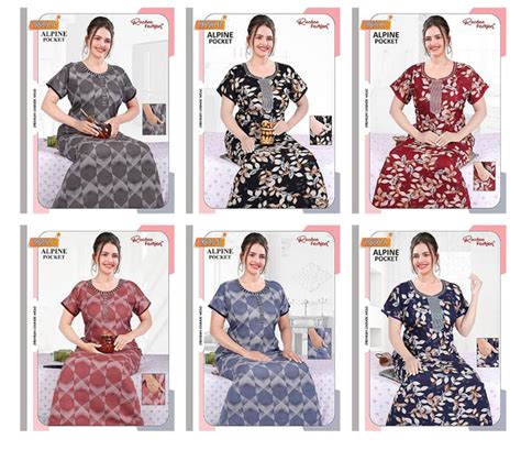 Alpine 1006 Ruchee Fashion Night Gowns Supplier India – Kavya Style Plus