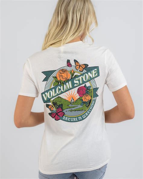 Shop Volcom Lock It Up T-Shirt In Star White - Fast Shipping & Easy ...