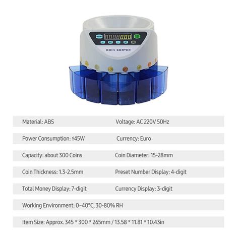Smars Electronic Coin Counter Sorter Indian Rupees 300 Coins Digital A ...