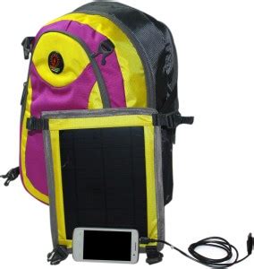 sunlast Solar Bag With 5w Solar Panel 25 L Laptop Backpack Yellow And ...