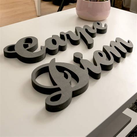 MDF Letters - Carpe Diem | wall-art.com