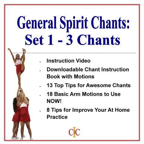 Cheerleading Chants -Set of 3 General Chants - Set 1 – Cheer and Dance ...