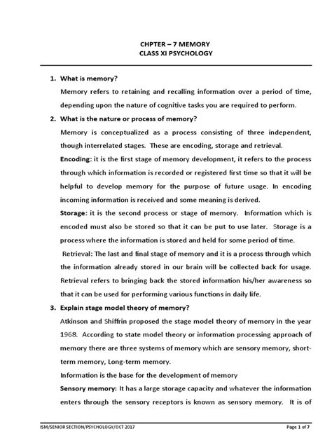 Image result for Example 7 of Memory