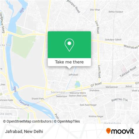 How to Get to Jafrabad in Delhi by Bus, Metro or Train?