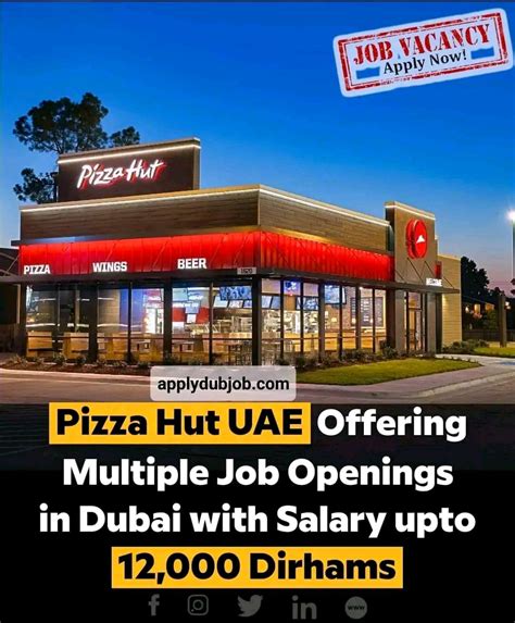 Pizza Hut UAE Is Offering NEW Job Vacancies Salary: 4,000 - 12,000… | UAE Vacancies | Jobs In ...