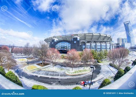 Snow and Icered Cityd Streets of Charlotte Nc Usa Editorial Photo ...