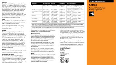 Camas Hunt and Fish Brochure | FWS.gov