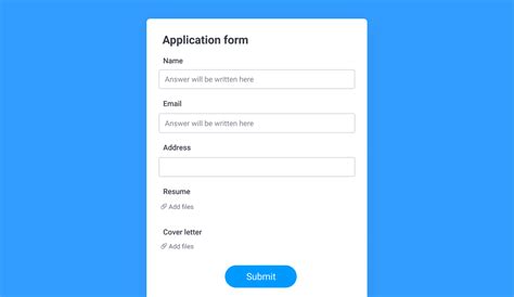 Image result for Job Application Layout